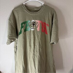FRGVN  Graphic Crewneck T-Shirt with Tricolor Logo